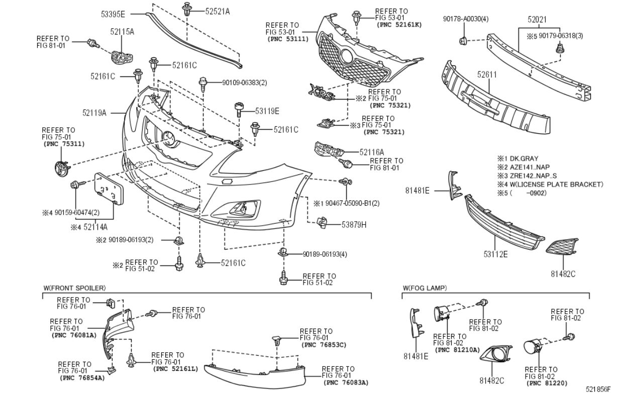 toyota avalon parts beakdown #4