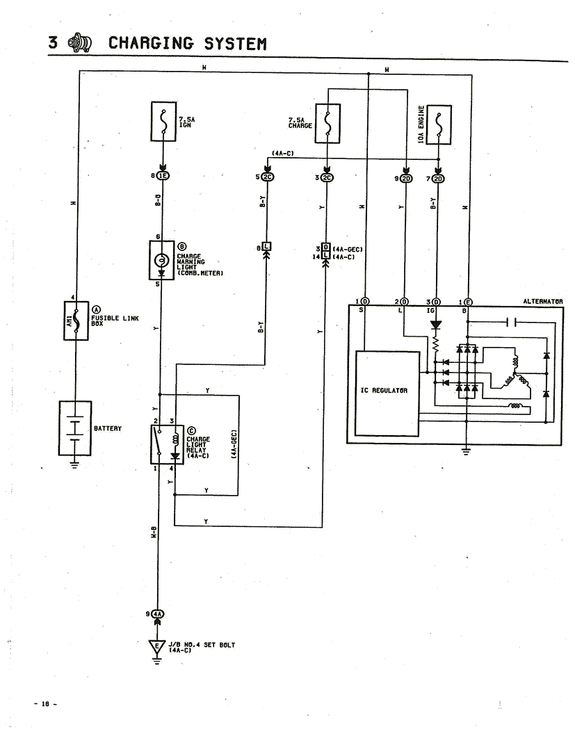 AE86 16V - Alternator Wiring Basics... toyota forklift alternator wiring diagram 